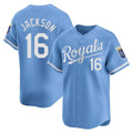 Choea KC.Royals #16 Bo Jackson Player Light Blue Alt Limited Home Stitched Jerseys