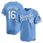Choea KC.Royals #16 Bo Jackson Player Light Blue Alt Limited Home Stitched Jerseys