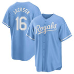 Choea KC.Royals #16 Bo Jackson Player Light Blue Home Game Stitched Jerseys