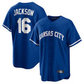Choea KC.Royals #16 Bo Jackson Player Royal Game Home Stitched Jerseys
