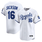 Choea KC.Royals #16 Bo Jackson Player White Alt Limited Home Stitched Jerseys