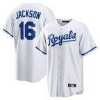 Choea KC.Royals #16 Bo Jackson Player White Home Game Stitched Jerseys