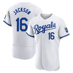 Choea KC.Royals #16 Bo Jackson Player White Limited Elite Home Game Stitched Jerseys