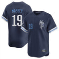 Choea KC.Royals #19 Michael Massey Player Navy City Connect Limited Home Stitched Jerseys
