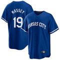 Choea KC.Royals #19 Michael Massey Player Royal Game Home Stitched Jerseys