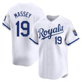Choea KC.Royals #19 Michael Massey Player White Alt Limited Home Stitched Jerseys