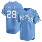 Choea KC.Royals #28 Kyle Isbel Player Light Blue Alt Limited Home Stitched Jerseys