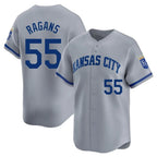Choea KC.Royals #55 Cole Ragans Player Gray Limited Home Stitched Jerseys