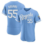 Choea KC.Royals #55 Cole Ragans Player Light Blue Alt Limited Elite Home Stitched Jerseys