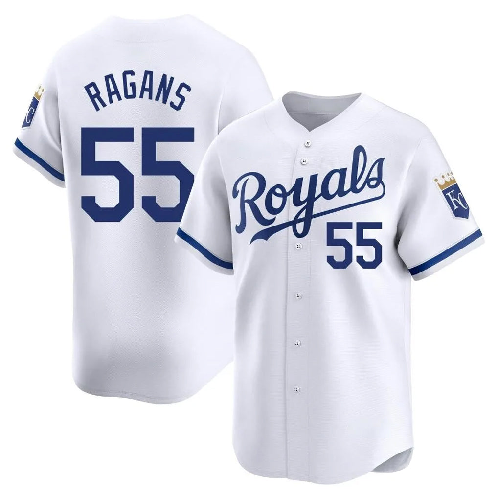 Choea KC.Royals #55 Cole Ragans Player White Alt Limited Home Stitched Jerseys