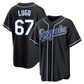 Choea KC.Royals #67 Seth Lugo Player Black Carbon Fashion Home Game Stitched Jerseys