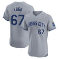 Choea KC.Royals #67 Seth Lugo Player Gray Limited Elite Home Stitched Jerseys