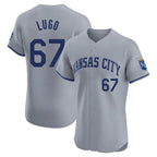 Choea KC.Royals #67 Seth Lugo Player Gray Limited Elite Home Stitched Jerseys
