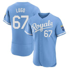 Choea KC.Royals #67 Seth Lugo Player Light Blue Alt Limited Elite Home Stitched Jerseys