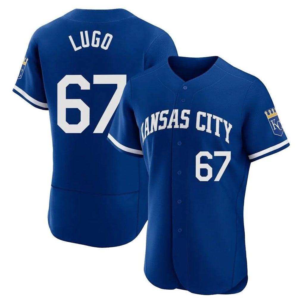 Choea KC.Royals #67 Seth Lugo Player Royal Limited Elite Home Stitched Jerseys