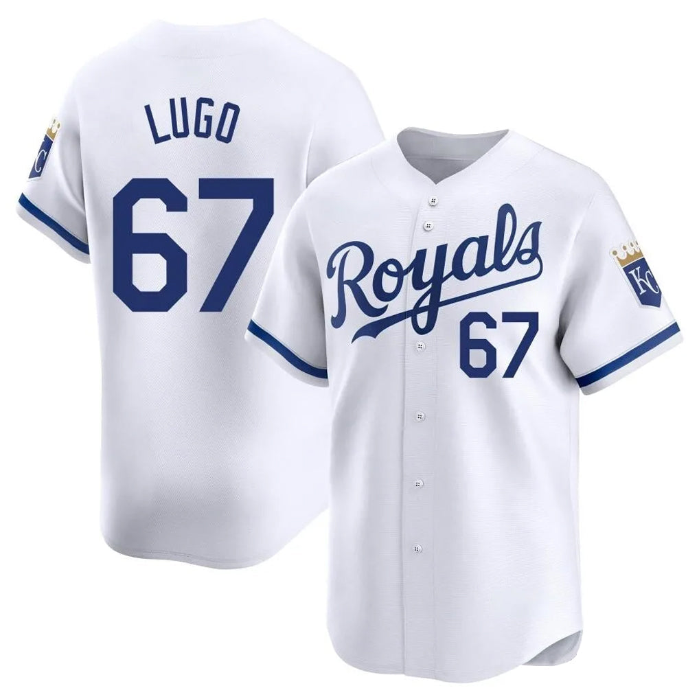 Choea KC.Royals #67 Seth Lugo Player White Alt Limited Home Stitched Jerseys