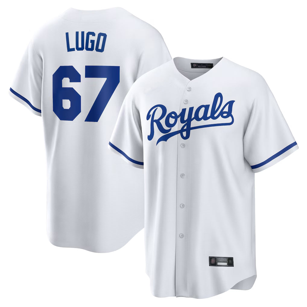 Choea KC.Royals #67 Seth Lugo Player White Home Game Stitched Jerseys