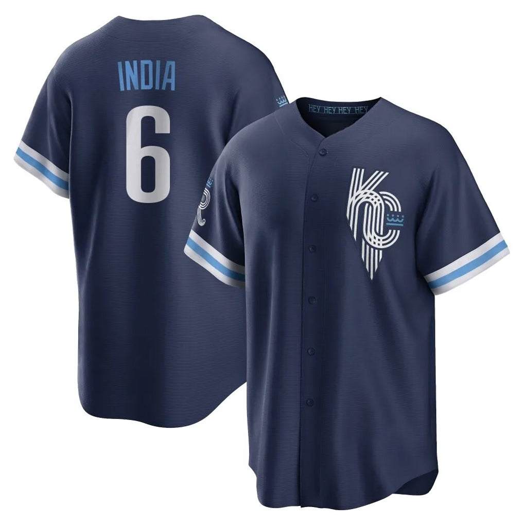 Choea KC.Royals #6 Jonathan India Player Navy City Connect Home Game Stitched Jerseys