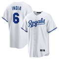 Choea KC.Royals #6 Jonathan India Player White Home Game Stitched Jerseys