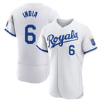 Choea KC.Royals #6 Jonathan India Player White Limited Elite Home Game Stitched Jerseys