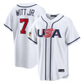 Choea KC.Royals #7 Bobby Witt Jr. Player White USA 2026 World Classic Game Stitched Jerseys