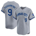 Choea KC.Royals #9 Vinnie Pasquantino Player Gray Limited Home Stitched Jerseys
