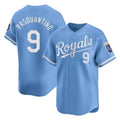 Choea KC.Royals #9 Vinnie Pasquantino Player Light Blue Alt Limited Home Stitched Jerseys