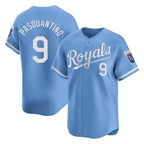 Choea KC.Royals #9 Vinnie Pasquantino Player Light Blue Alt Limited Home Stitched Jerseys