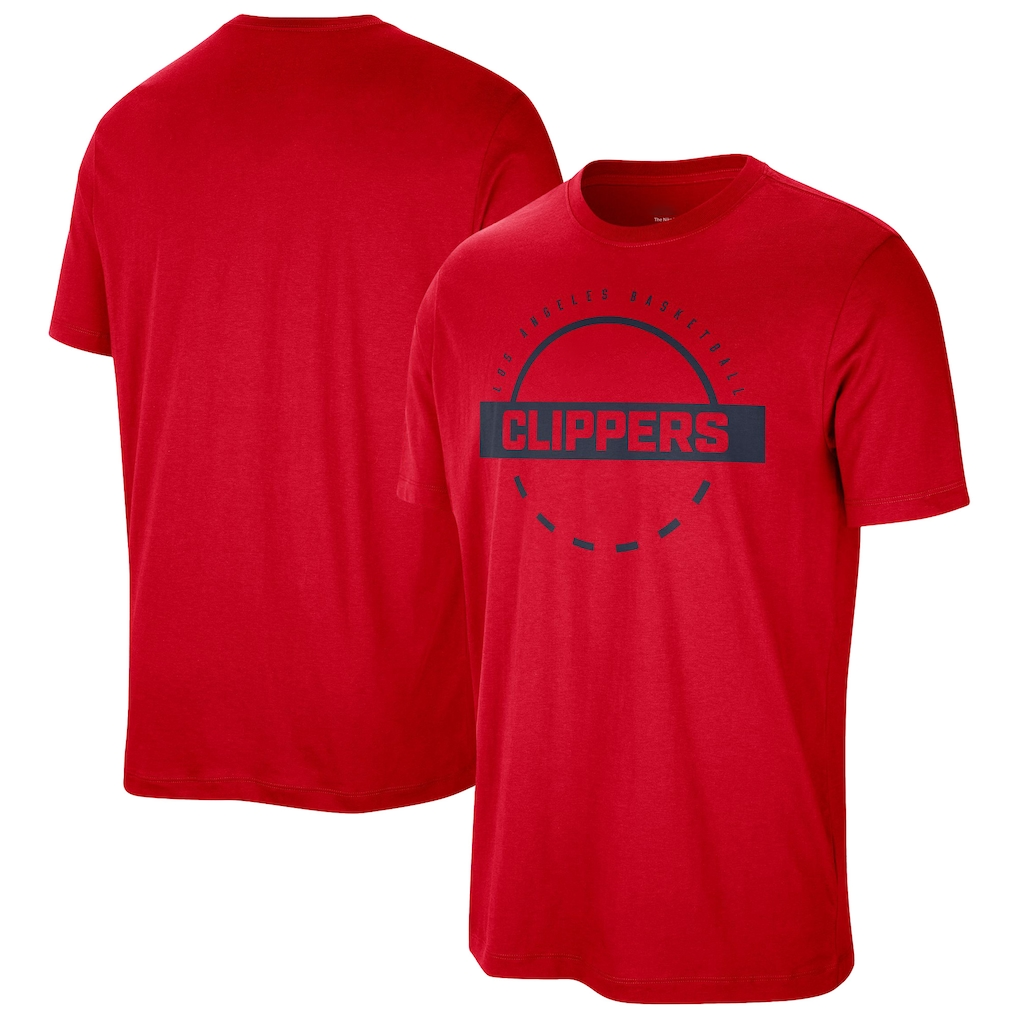 Choea LA.Clippers Red Authentic Practice T-Shirt Stitched Jerseys