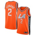 Choea LA.Clippers #2 Kawhi Leonard Orange 2025-2026 Swingman Stitched Jerseys - City Edition