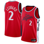 Choea LA.Clippers #2 Kawhi Leonard Red 2024-2025 Swingman Stitched Jerseys - Statement Edition