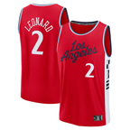 Choea LA.Clippers #2 Kawhi Leonard Red Fast Break Replica Player Stitched Jerseys- Statement Edition