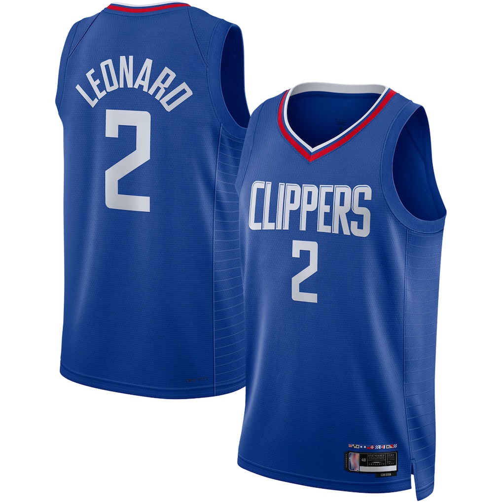 Choea LA.Clippers #2 Kawhi Leonard Royal Swingman Stitched Jerseys - Icon Edition