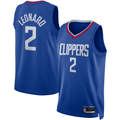 Choea LA.Clippers #2 Kawhi Leonard Royal Swingman Stitched Jerseys - Icon Edition