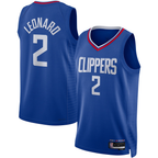 Choea LA.Clippers #2 Kawhi Leonard Royal Swingman Stitched Jerseys - Icon Edition