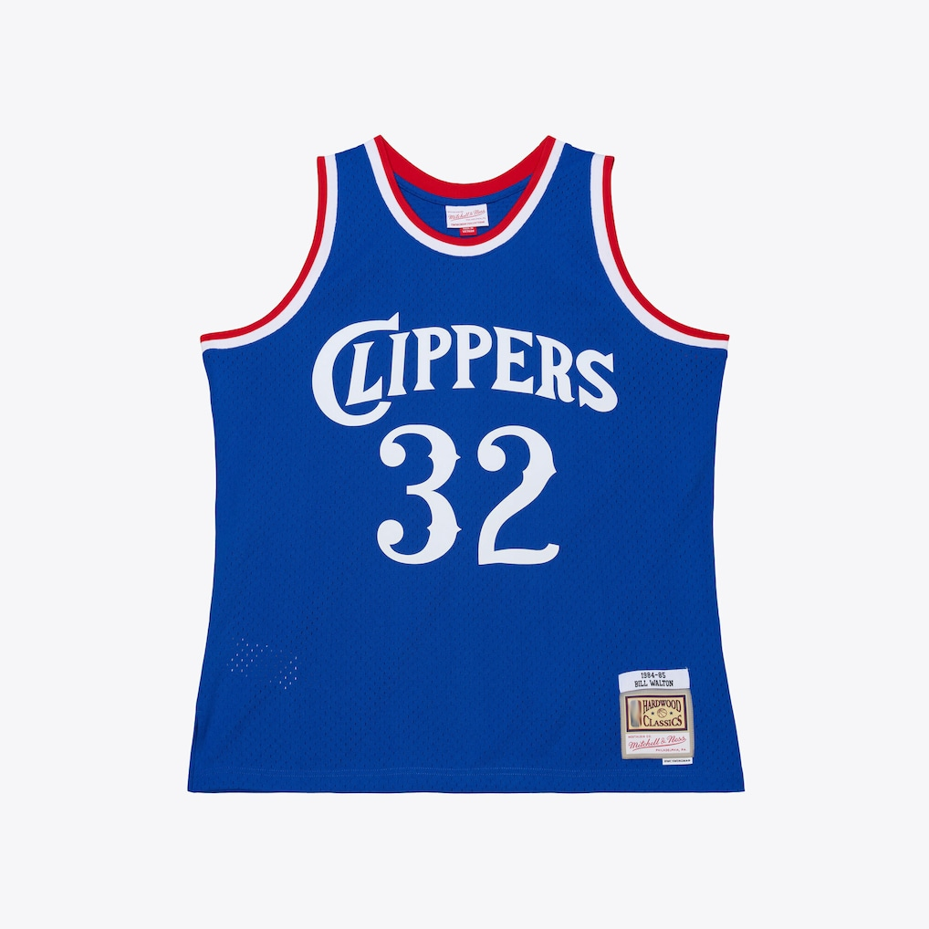 Choea LA.Clippers #32 Bill Walton Mitchell & Ness Royal 1984-85 Swingman Stitched Jerseys