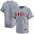 Choea LA.Angels Gray Home Limited Blank Player Stitched Jerseys