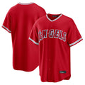 Choea LA.Angels Red Home Game Blank Player Stitched Jerseys