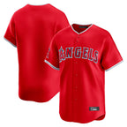 Choea LA.Angels Red Home Limited Blank Player Stitched Jerseys