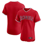 Choea LA.Angels Red Home Limited Elite Blank Player Stitched Jerseys