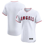 Choea LA.Angels White Limited Elite Home Blank Player Stitched Jerseys