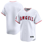 Choea LA.Angels White Limited Home Blank Player Stitched Jerseys