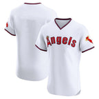 Choea LA.Angels White T-shirt Home Limited Elite Blank Player Stitched Jerseys