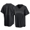 Choea LA.Angels #12 Jorge Soler Player Black Pitch Fashion T-shirt Stitched Jerseys