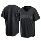 Choea LA.Angels #12 Jorge Soler Player Black Pitch Fashion T-shirt Stitched Jerseys