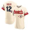 Choea LA.Angels #12 Jorge Soler Player Cream City Connect Limited ELite Home Stitched Jerseys
