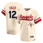 Choea LA.Angels #12 Jorge Soler Player Cream City Connect Limited Home Stitched Jerseys