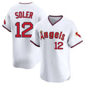 Choea LA.Angels #12 Jorge Soler Player White T-shirt Home Limited Stitched Jerseys