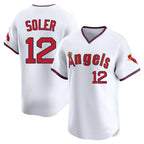 Choea LA.Angels #12 Jorge Soler Player White T-shirt Home Limited Stitched Jerseys