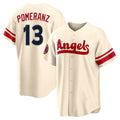 Choea LA.Angels #13 Drew Pomeranz Player Cream City Connect Home Stitched Jerseys